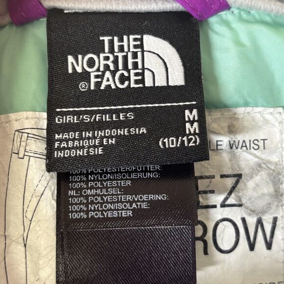 The North Face Snow Pants Girls Medium 10/12 Purple HyVent EZ Grow Ski - Picture 5 of 16
